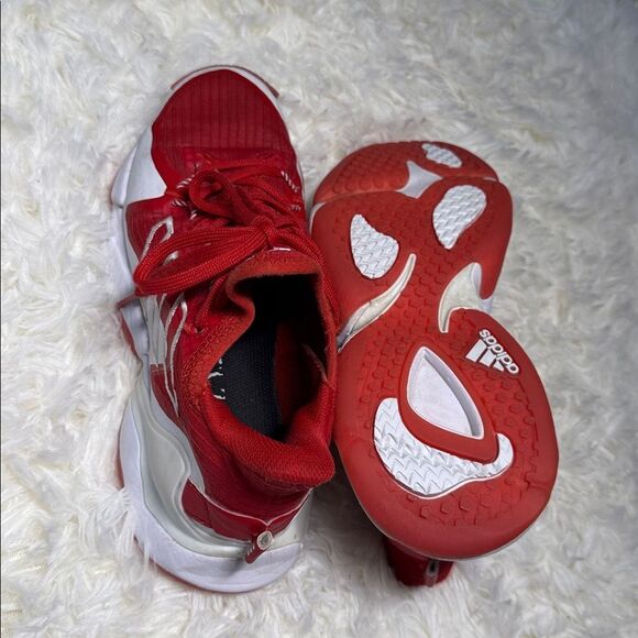 adidas Kids Red and White Sneakers - Picture 5 of 6